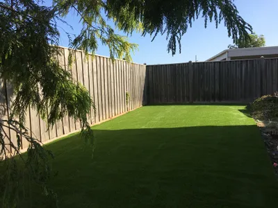 Low-Maintenance Australian Backyard with Artificial Lawn